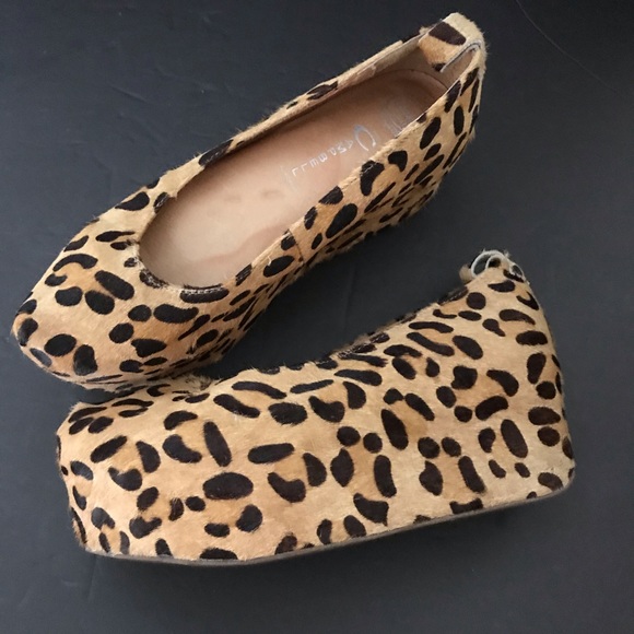 Jeffrey Campbell Shoes - Jeffrey Campbell platform pony hair leopard shoes